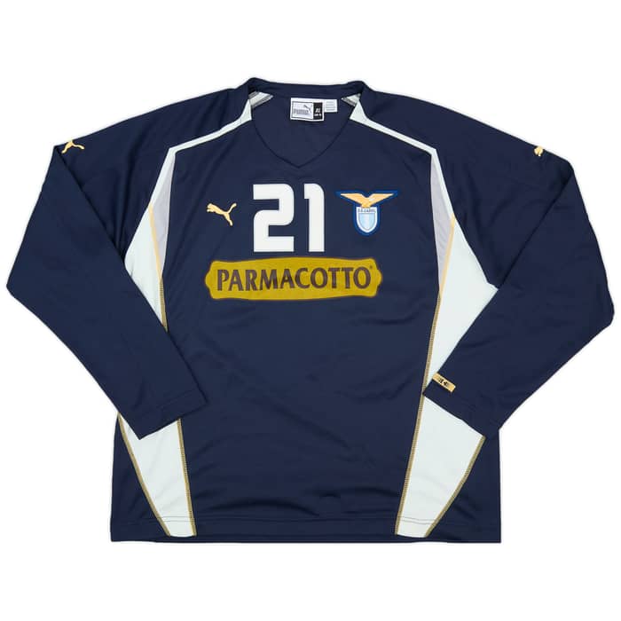 2004-05 Lazio Player Issue Puma Training L/S Shirt #21 - 8/10 - (XL)