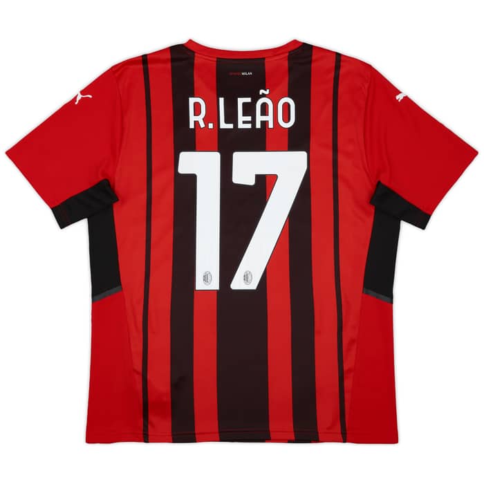 2020-21 AC Milan Home Shirt R.Leao #17 - 9/10 - (L)