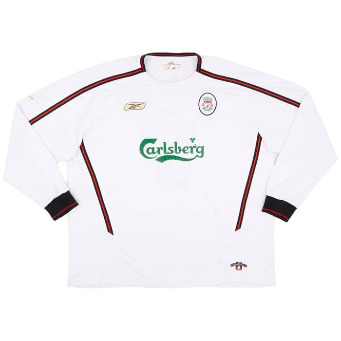 2003-04 Liverpool Away L/S Shirt Gerrard #17 - 6/10 - (XXL)
