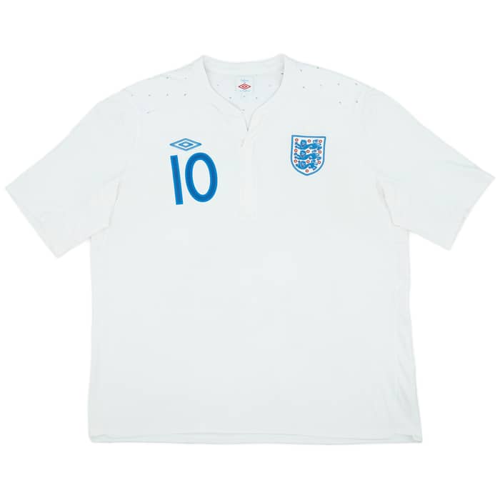 2010-11 England Home Shirt Rooney #10 - 8/10 - (XXL)