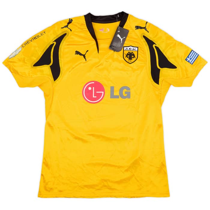 2007-08 AEK Athens Home Shirt Rivaldo #10 (L)