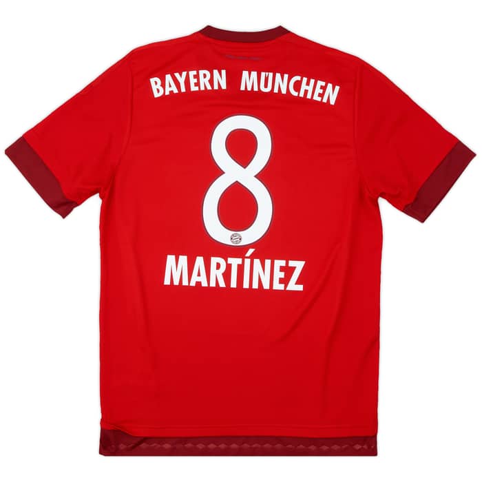 2015-16 Bayern Munich Home Shirt Martinez #8 - 9/10 - (M)