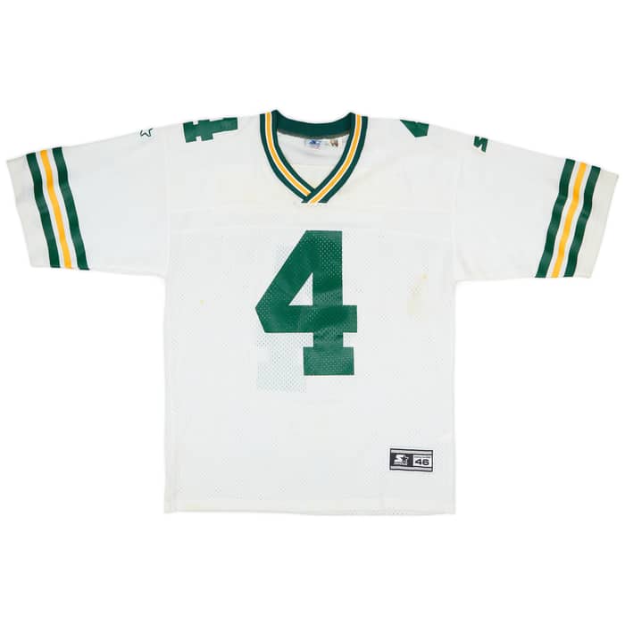 1997-98 Green Bay Packers Favre #4 Starter Away Jersey - 6/10 - (M)