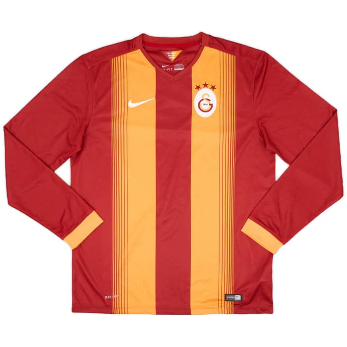 2014-15 Galatasaray Home L/S Shirt - 10/10 - (L)
