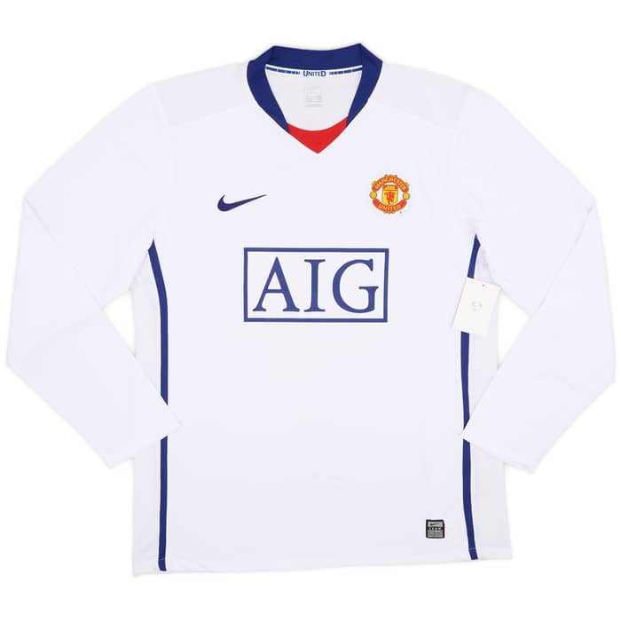 2008-10 Manchester United Player Issue Away L/S Shirt Ronaldo #7 (XL)