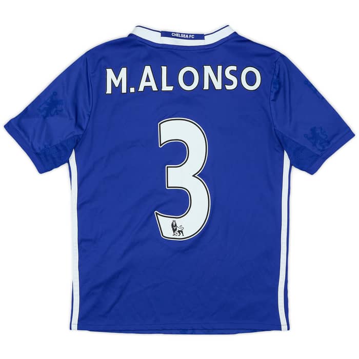 2016-17 Chelsea Home Shirt M. Alonso #3 - 9/10 - (M.Boys)