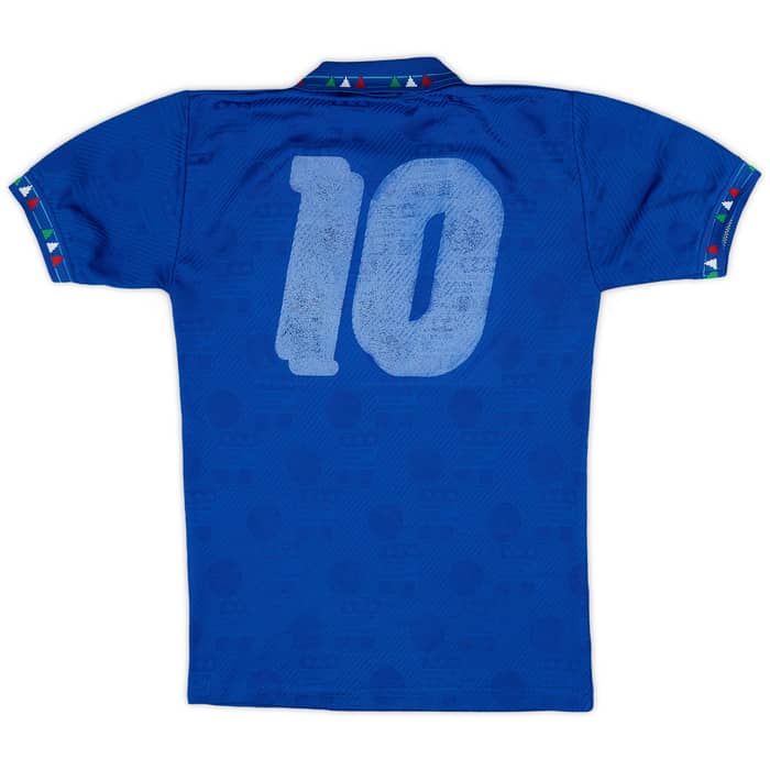 1994 Italy Home Shirt #10 - 4/10 - (M.Boys)