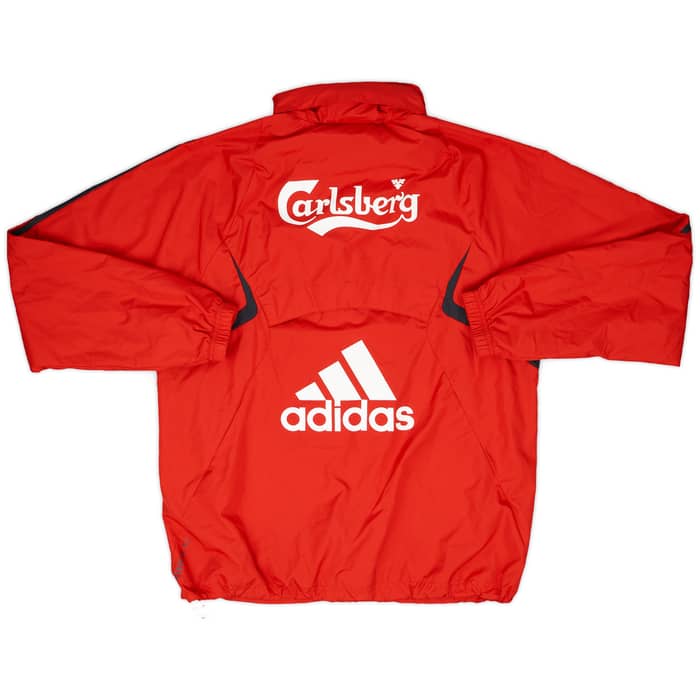 2009-10 Liverpool adidas Hooded Rain Jacket - 6/10 - (S/M)