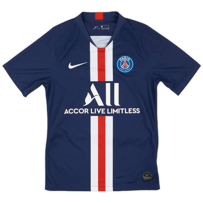 2019-20 Paris Saint-Germain Home Shirt Mbappe #7 - 8/10 - (S)