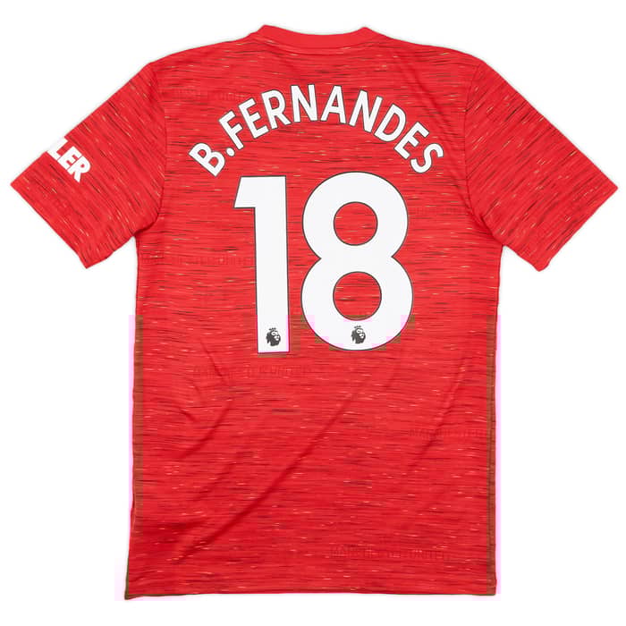 2020-21 Manchester United Home Shirt B.Fernandes #18 - 8/10 - (S)