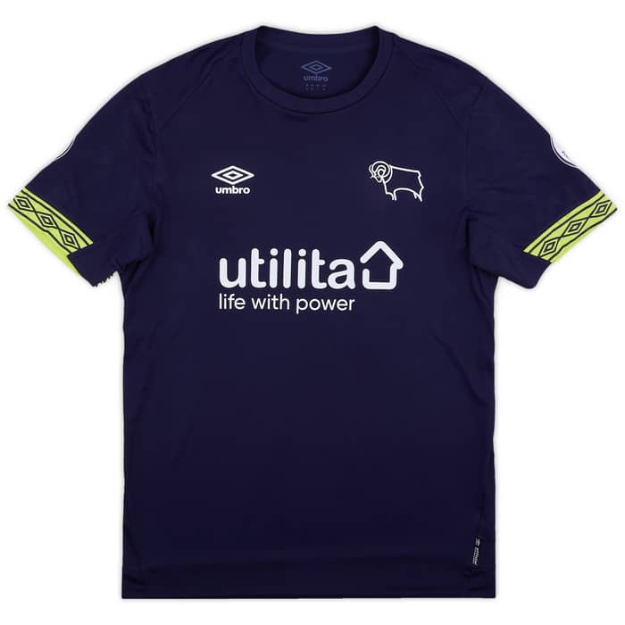 2018-19 Derby County U21 Player Issue Away Shirt # - As New - (M)