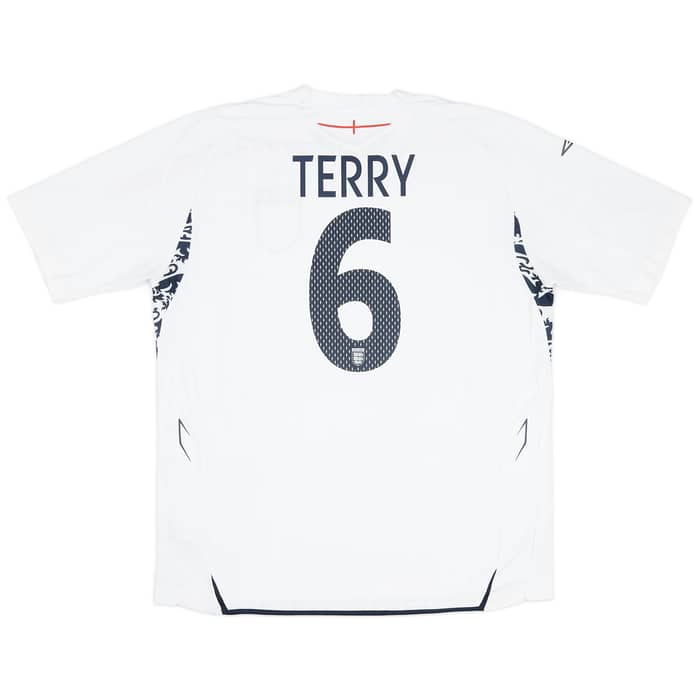 2007-09 England Home Shirt Terry #6