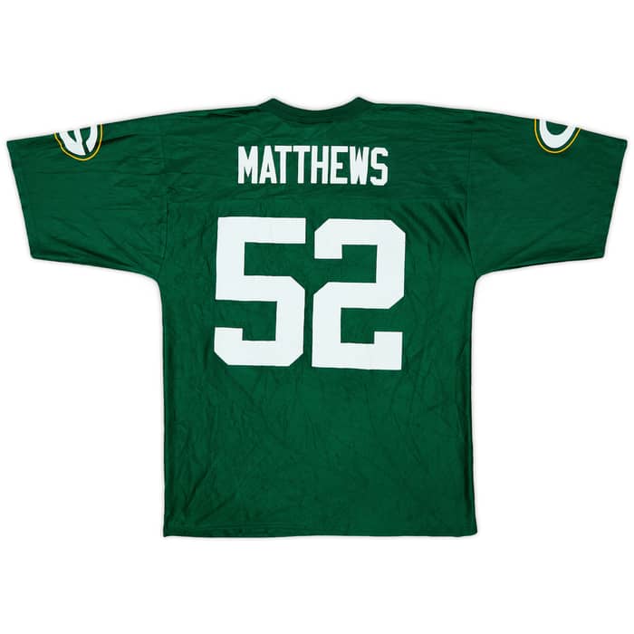 2009-11 Green Bay Packers Matthews #52 NFL Replica Home Jersey - 7/10 - (M)