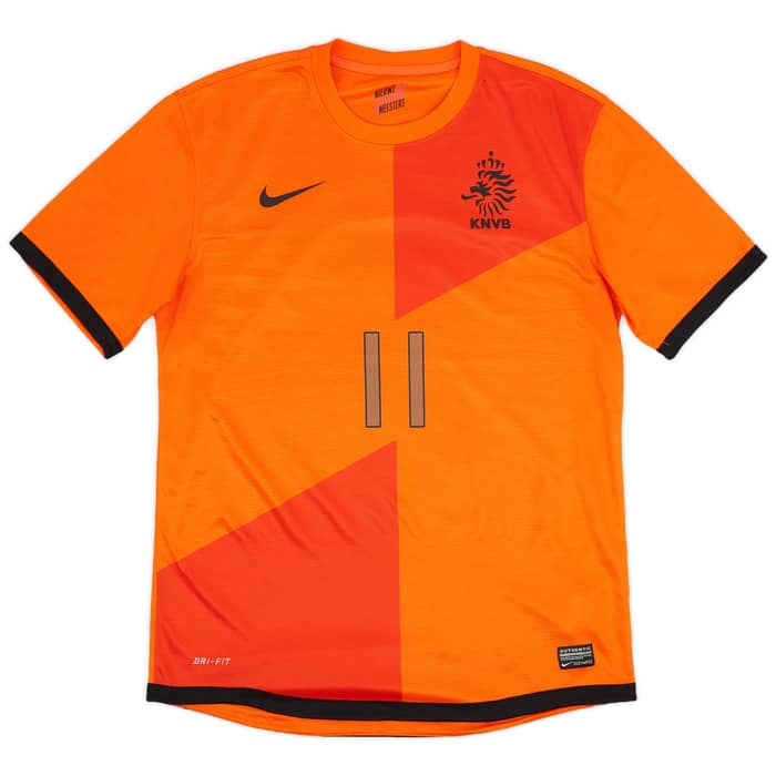 2012-13 Netherlands Home Shirt Robben #11 - 8/10 - (M)