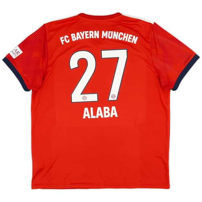 2018-19 Bayern Munich Home Shirt Alaba #27 - 9/10 - (XL)