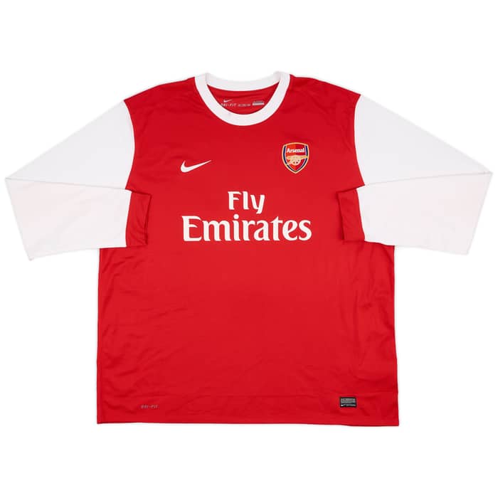 2010-11 Arsenal Home L/S Shirt Walcott #14 - 8/10 - (3XL)