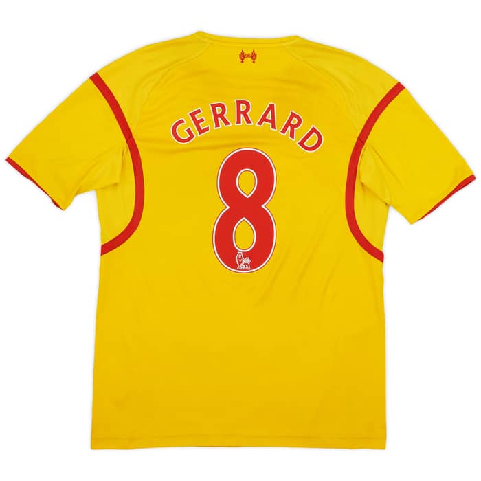 2014-15 Liverpool Away Shirt Gerrard #8 - 7/10 - (L)
