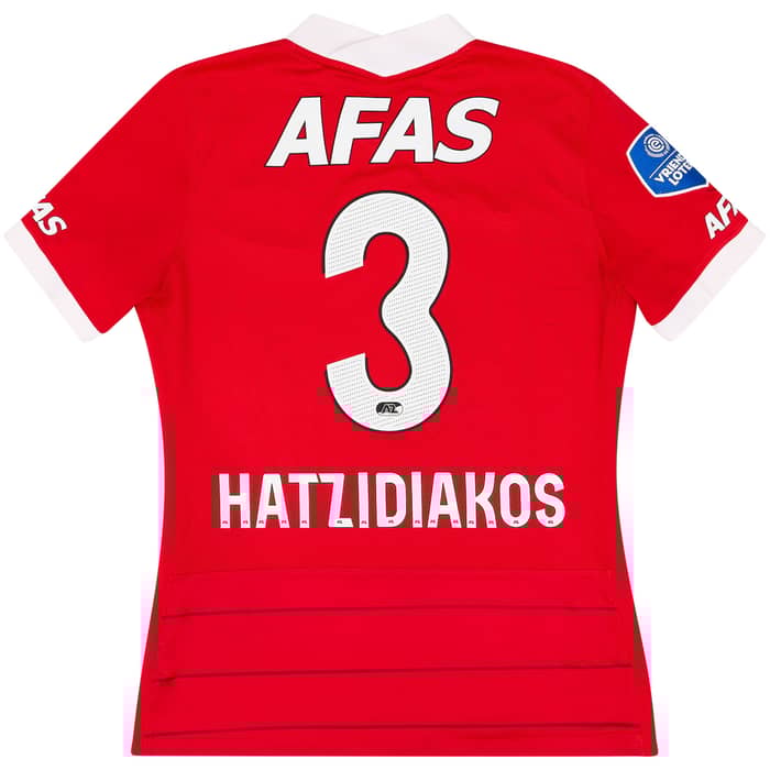2021-22 AZ Alkmaar Match Issue Home Shirt Hatzidiakos #3 (v Ajax)