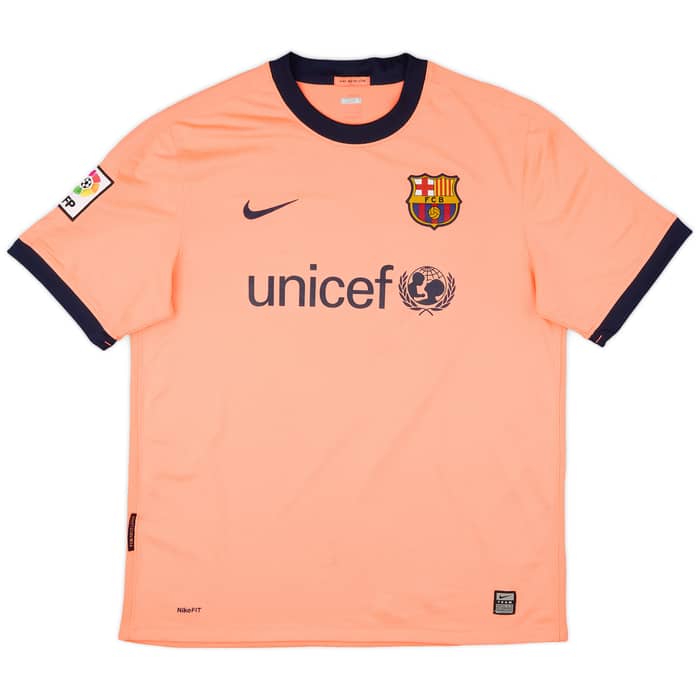 2009-10 Barcelona Away Shirt Messi #10 - 6/10 - (L)