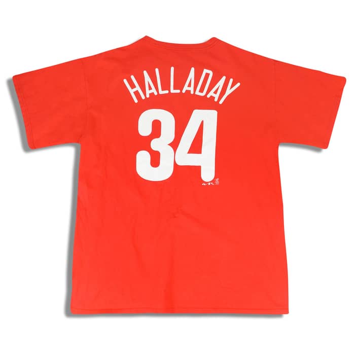 2010-13 Philadelphia Philles Halladay #34 Majestic Tee L