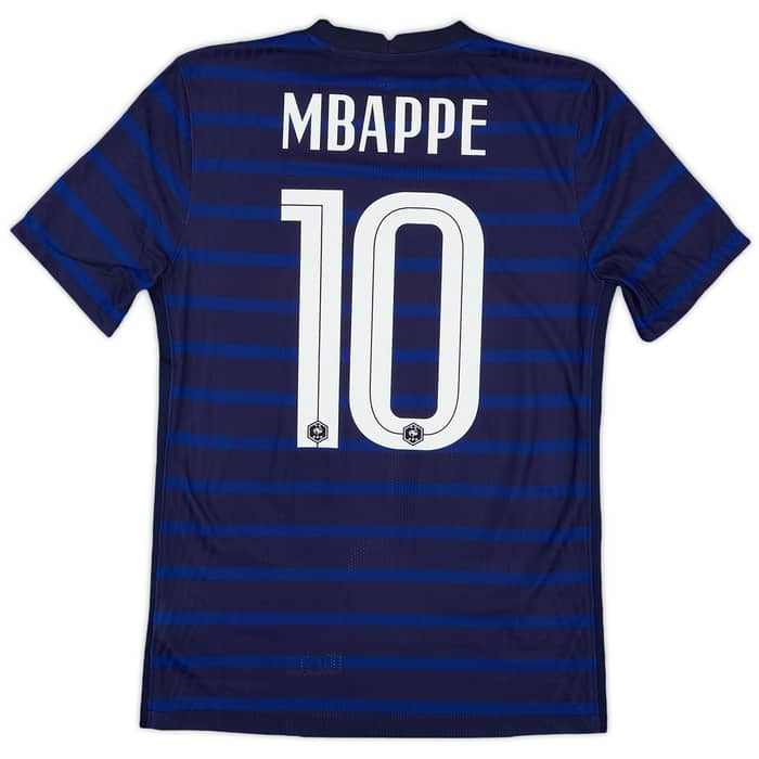 2020-21 France Authentic Home Shirt Mbappe #10 (S)
