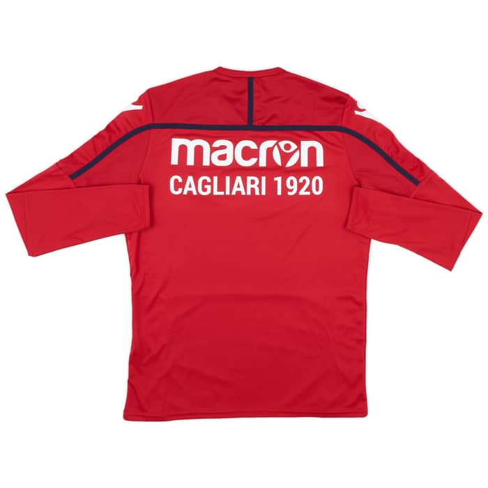 2016-17 Cagliari Macron Training L/S Shirt - 9/10 - (S)