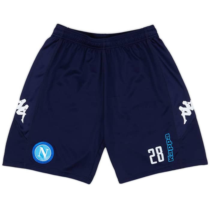 2017-18 Napoli Player Issue Training Shorts # - 5/10