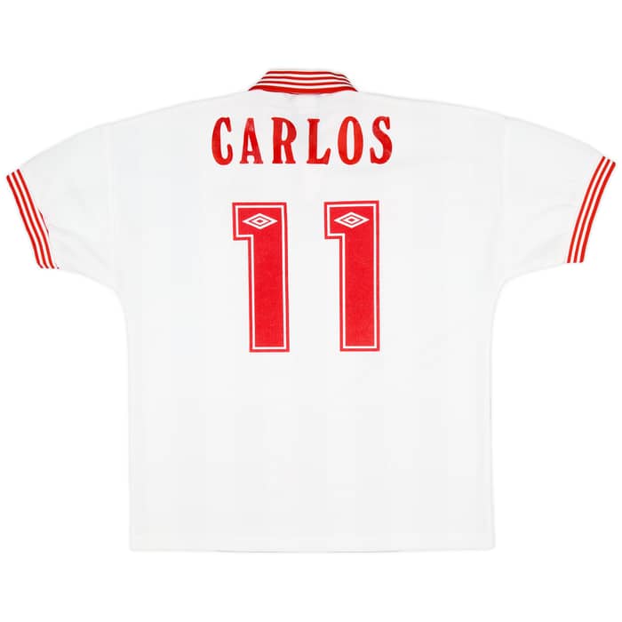 1996-98 Sevilla Home Shirt Carlos #11 - 7/10 - (XL)