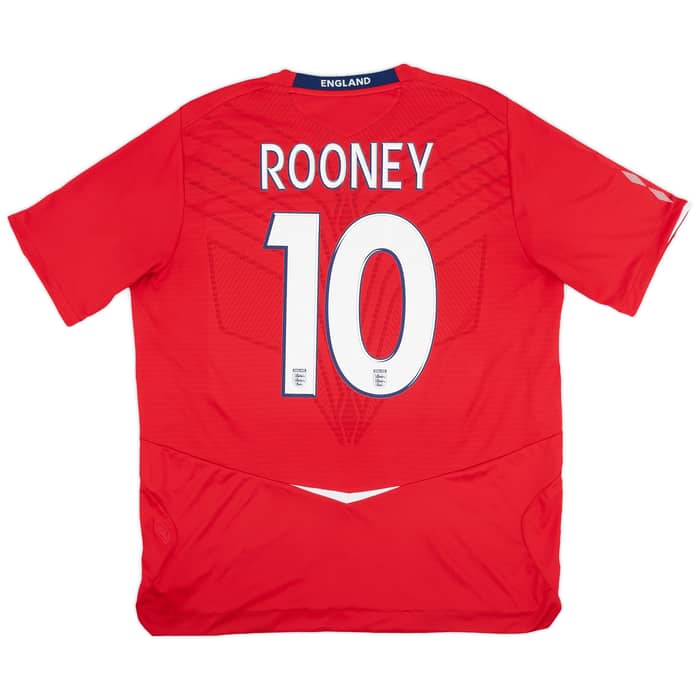 2008-10 England Away Shirt Rooney #10 - 8/10 - (XL)