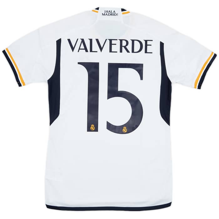 2023-24 Real Madrid Home Shirt Valverde #15 (S)