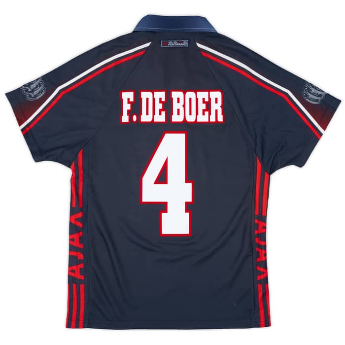 1997-98 Ajax Away Shirt F.De Boer #4 - 8/10 - (S)