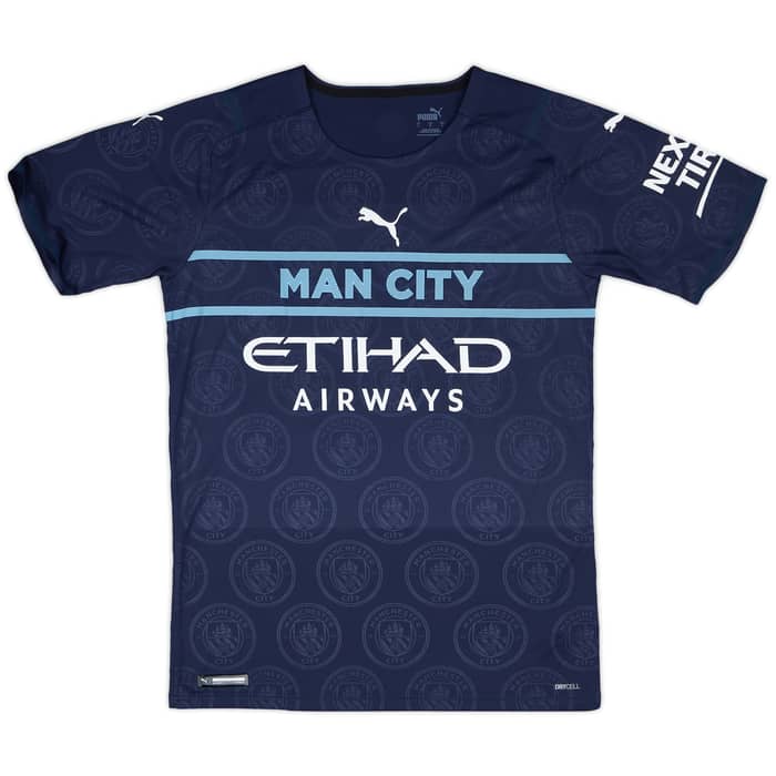 2021-22 Manchester City Match Issue FA Cup Third Shirt Mbete #79