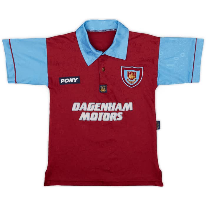 1995-97 West Ham Centenary Home Shirt Dicks #3 - 8/10 - (S.Boys)
