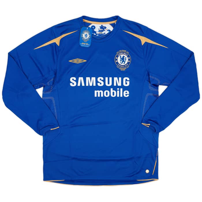 2005-06 Chelsea Centenary Home L/S Shirt Lampard #8 (M)