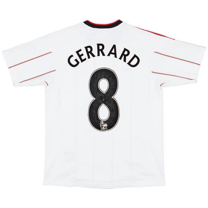 2010-11 Liverpool Away Shirt Gerrard #8 - 7/10 - (L.Boys)