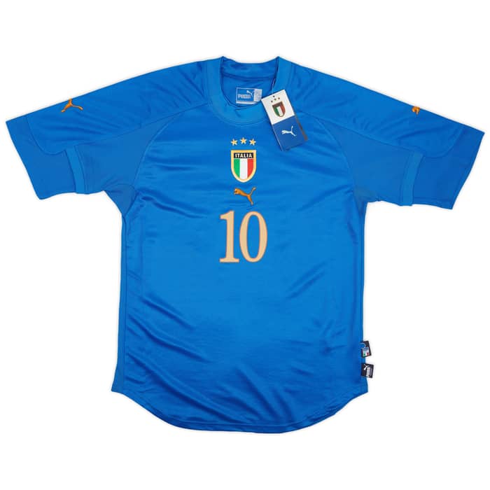 2004-06 Italy Home Shirt Totti #10 (S)