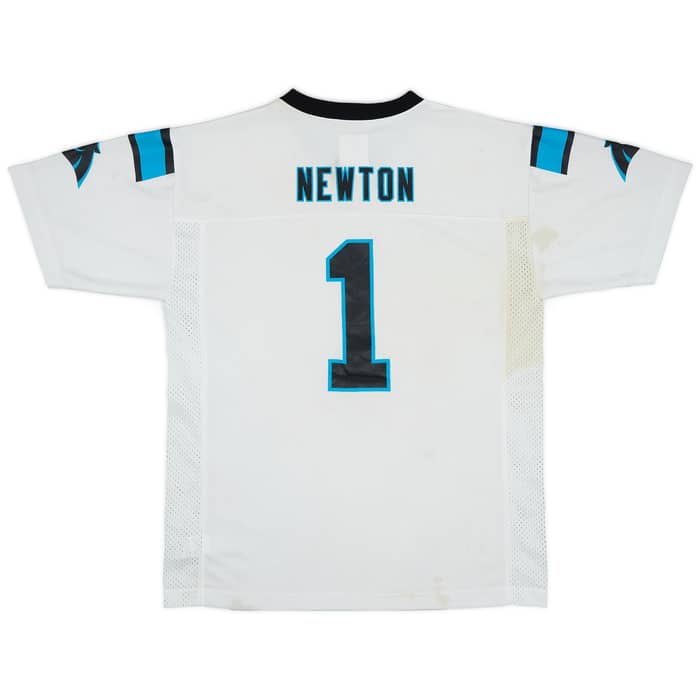 2012-16 Carolina Panthers Newton #1 NFL Replica Away Jersey - 5/10 - (XL.Boys)