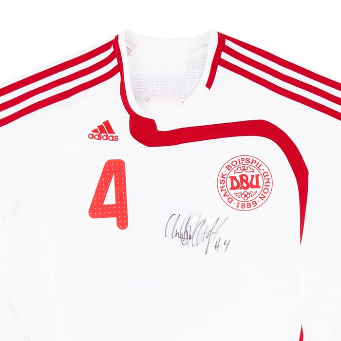 2007-08 Denmark Women Match Issue Signed Away L/S Shirt #4