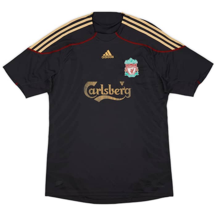 2009-10 Liverpool Away Shirt Gerrard #8 - 5/10 - (L)