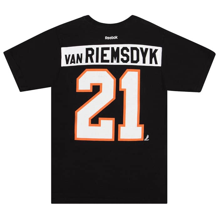 2009-12 Philadelphia Flyers Van Riemsdyk #21 Reebok Tee M