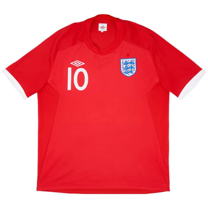 2010-11 England Away Shirt Rooney #10 - 9/10 - (XXL)