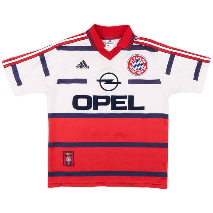 1998-00 Bayern Munich Away Shirt Jancker #19 - 7/10 - (XL.Boys)