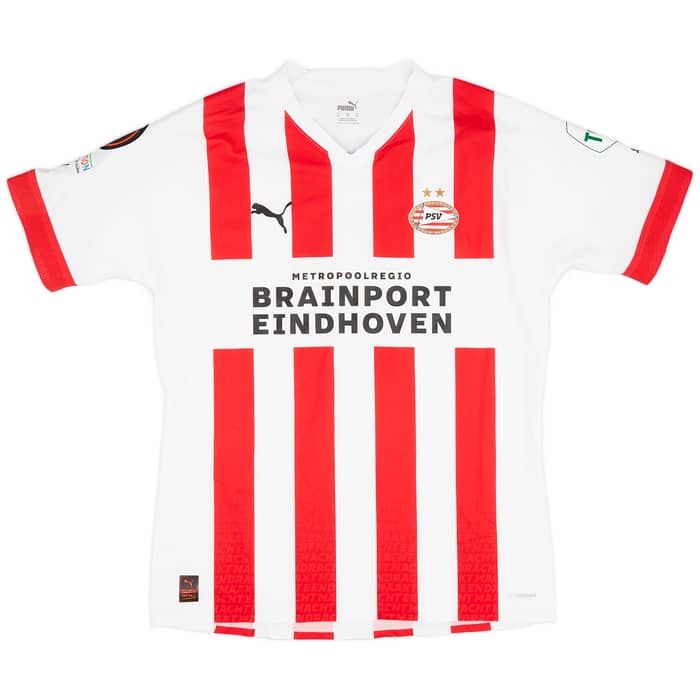 2022-23 PSV Match Issue Europa League Home Shirt V. Ginkel #8