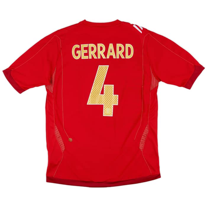 2006-08 England Away Shirt Gerrard #4 - 8/10 - (M)