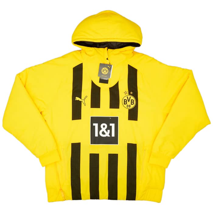 2022-23 Borussia Dortmund Puma 1/4 Zip Reversible Padded Jacket (M)