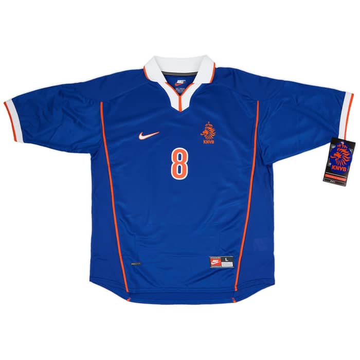 1998-00 Netherlands Away Shirt Bergkamp #8 (L)