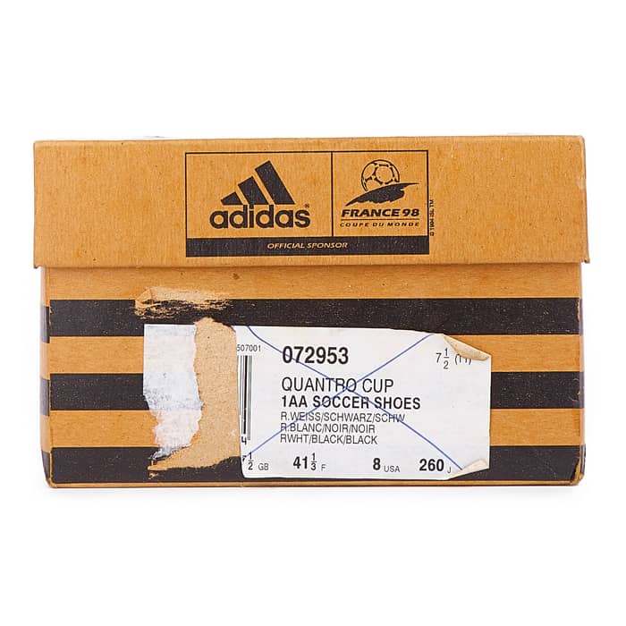 1998 adidas Quantro Cup Football Boots *In Box* SG 7½