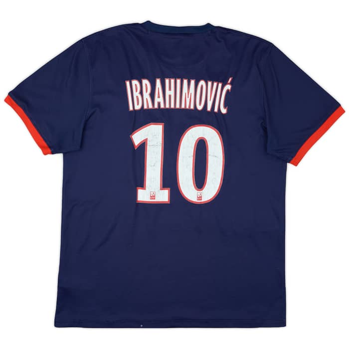 2013-14 Paris Saint-Germain Home Shirt Ibrahimovic #10 - 5/10 - (L)