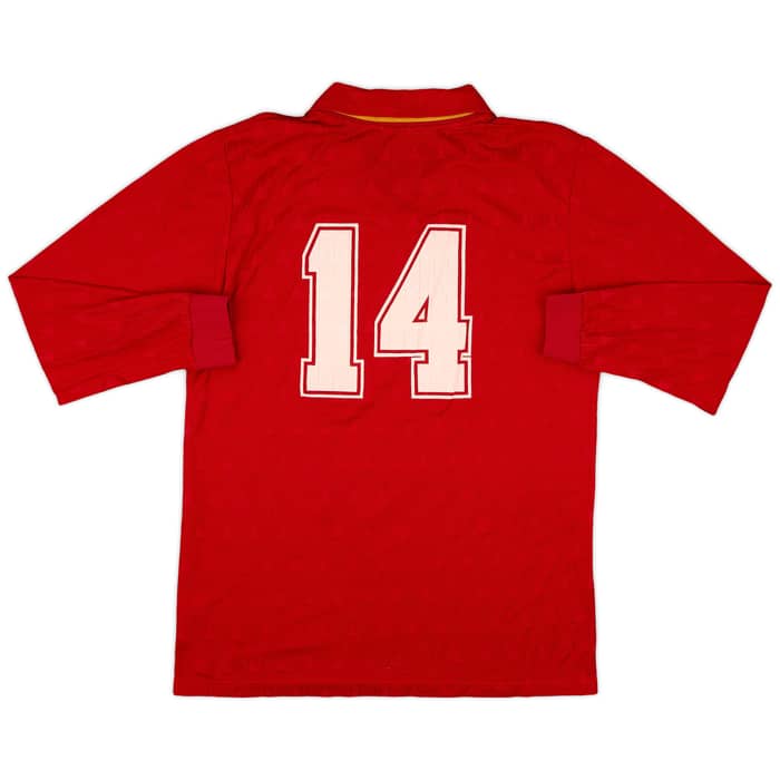 1991 Spain Match Worn Home L/S Shirt #14