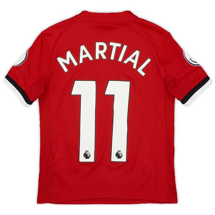 2017-18 Manchester United Home Shirt Martial #11 - 9/10 - (S.Boys)